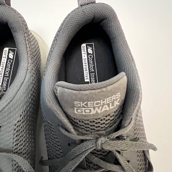 Skechers Men's Go Walk Max-54601 Sneakers, Charcoal, U.S. Size 12 Wide - Picture 4 of 12